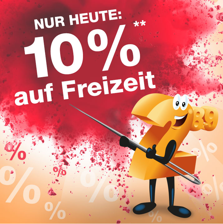 Bild zu Nur heute: 10% Rabatt auf die Kategorie Freizeit im Plus Online-Shop