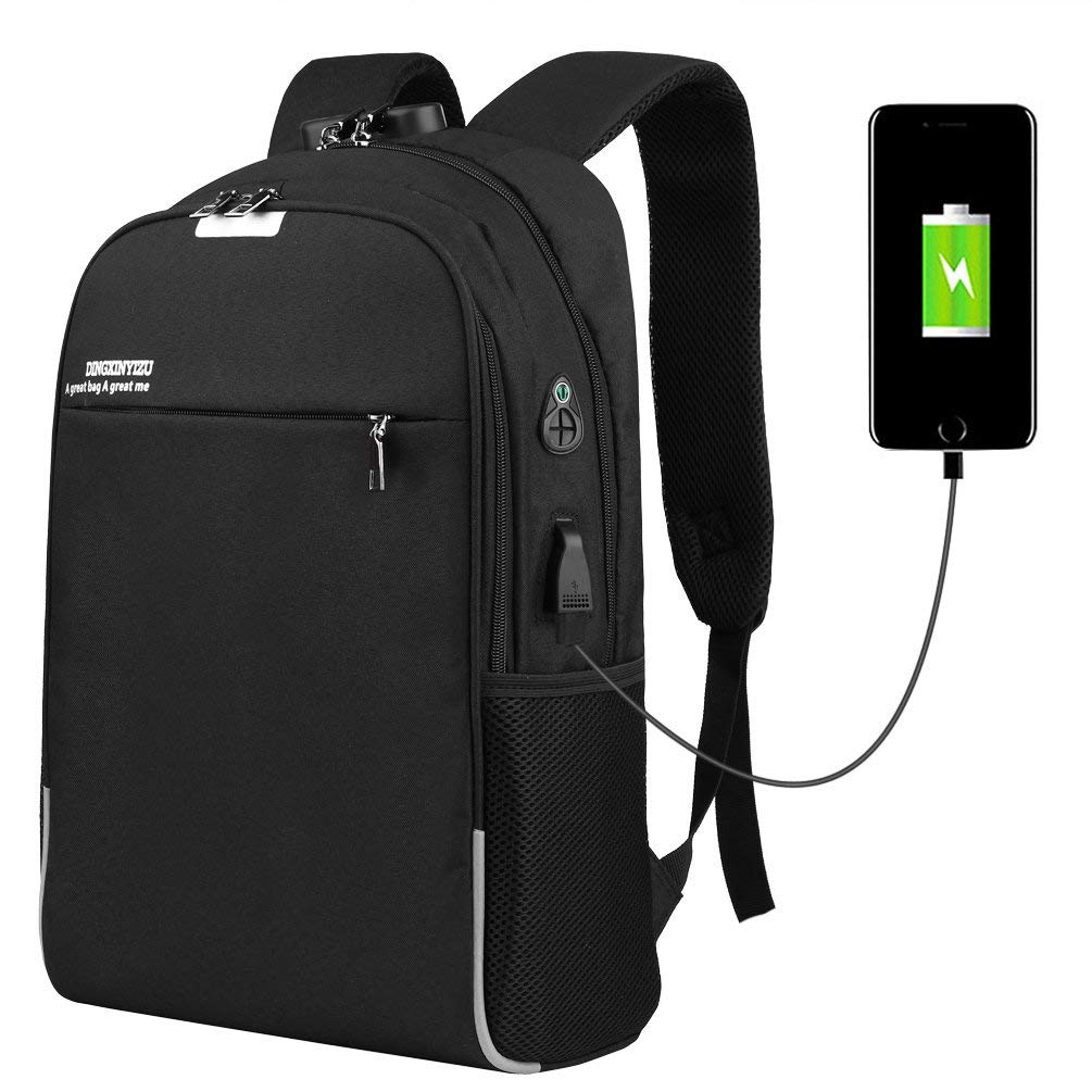 Bild zu 15,6 Zoll Vbiger Laptop Rucksack mit USB für 9,98€