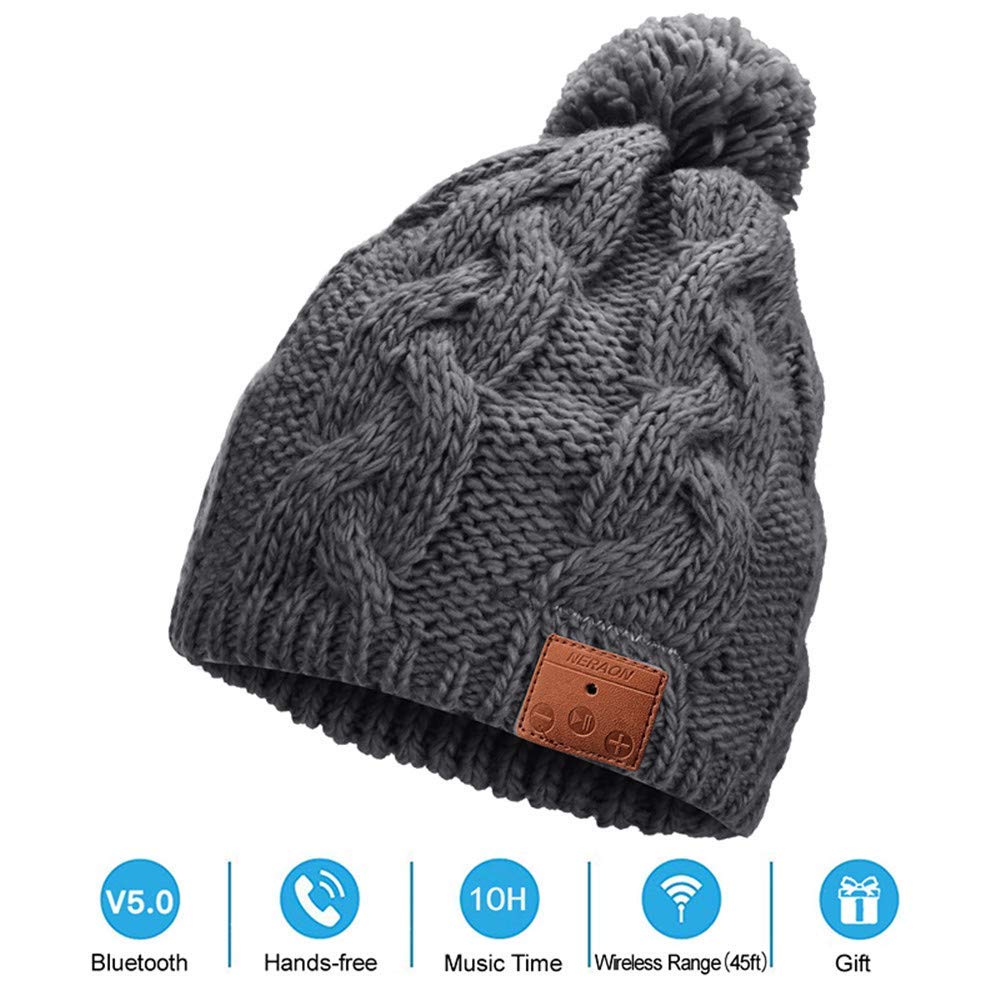 Bild zu Neraon Beanie mit Bluetooth-Funktion und abnehmbaren HD Stereo-Lautsprecher für 19,43€