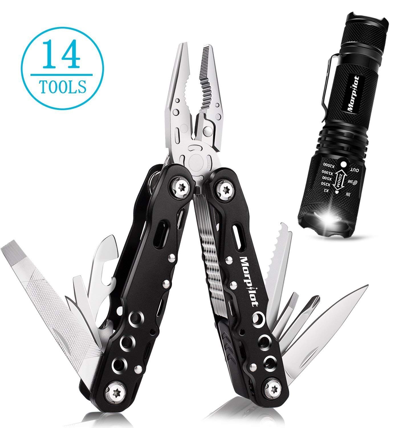 Bild zu [Prime] 14-in-1 Morpilot Multitool inklusive Taschenlampe für 9,99€