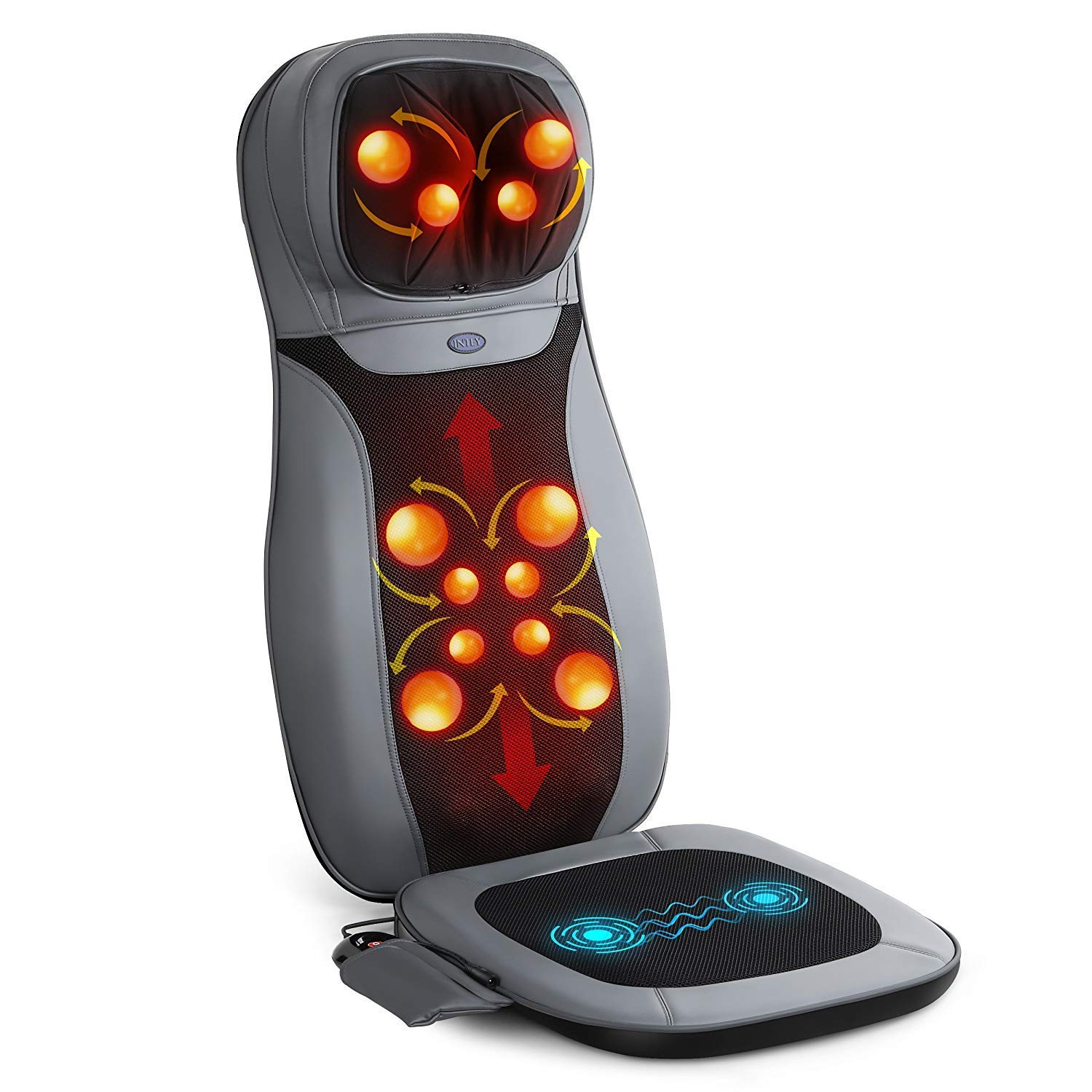 Bild zu Intey Massagesitzauflage mit 3D-Massagekugeln, Heizung und Rotlichtfunktion für 97,99€