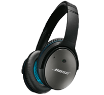 Bild zu BOSE QuietComfort 25 Over-ear Kopfhörer (geschlossen, kabelgebunden, 1.42 m Kabel, Schwarz/Blau) für 149€ inkl. Versand (Vergleich: 169€)