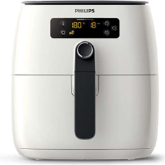 Bild zu [Top] Philips HD9640/00 Airfryer Turbostar (1425 W, Heißluftfritteuse, ohne Öl, für 2-3 Personen, digitales Display) ab 107,99€ (Vergleich: 186,32€)