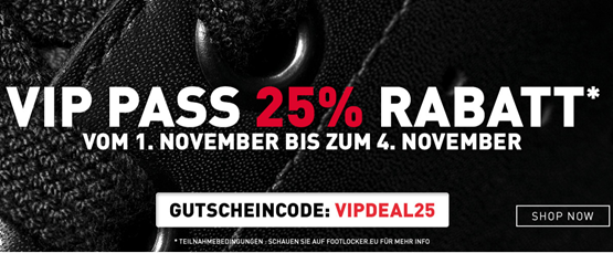 Bild zu Footlocker: 25% Rabatt auf fast Alles dank Gutscheincode