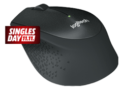 Bild zu LOGITECH M330 Silent Maus, Schwarz für 19€ (Vergleich: 24,06€)