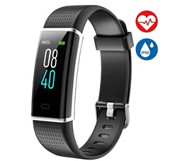 Bild zu AISIRER Fitness Armband (IP68 wasserdicht, Farbdisplay, 14 Modi, Herzfrequenzmesser, WhatsApp kompatibel usw.) für 20,39€