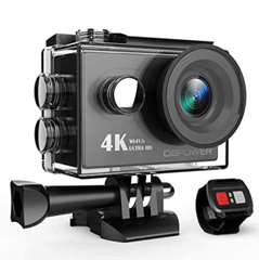 Bild zu DBPOWER Action Cam 4K mit WiFi, 2.0 Zoll FHD LCD Display, wasserdicht inkl. 2 Batterien und Zubehör Kit für 30,09€