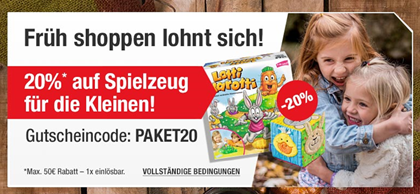 Bild zu eBay: 20% Rabatt auf Spielzeug für die Kleinen