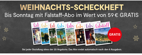 Bild zu Vinos: 20 Weihnachtsangebote + gratis Falstaff Abo im Wert von 59€