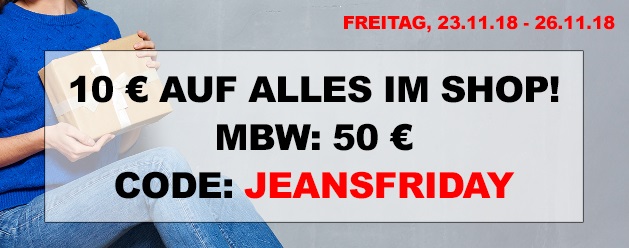 Bild zu Jeans Direct Black Week: 10€ Rabatt auf alle Artikel im Shop – auch bereits reduzierte