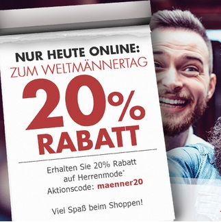 Bild zu Karstadt: 20% Rabatt auf die gesamte Herrenmode