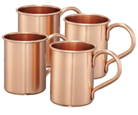 Bild zu Top12: Moscow Mule Becher 4er Set, kupfer beschichtet für 15,12€ inkl. Versand (Vergleich: 21,02€)