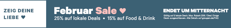 Bild zu Groupon: nur heute 25% Rabatt auf lokale Deals und 15% auf Food & Drink