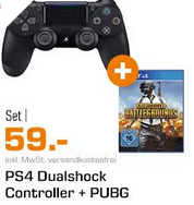 Bild zu PS4 Wireless Dualshock Controller + Player Unknowns Battlegrounds für 59€ (Vergleich: 74,96€)