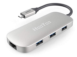 Bild zu HooToo USB-C Hub mit Gigabit Ethernet, 4K HDMI und 3 x USB 3.0 für 38,99€