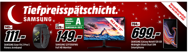 Bild zu MediaMarkt Tiefpreisspätschicht mit Samsung