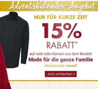 Bild zu Karstadt: 15% Rabatt auf viele tolle Marken aus dem Bereich Mode für die ganze Familie