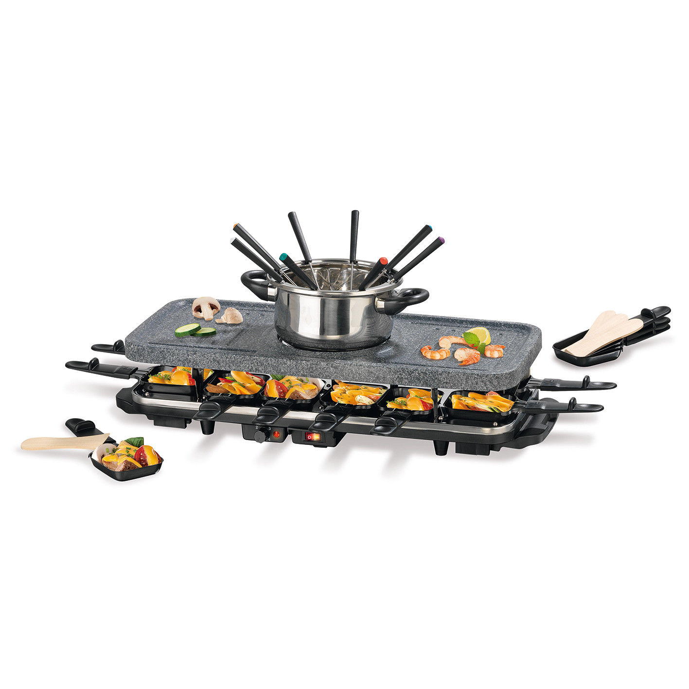 Bild zu GOURMETmaxx Raclette und Fondue Set für 44,99€ (Vergleich: 59,99€)