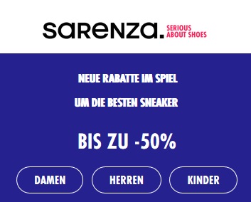 Bild zu Sarenza: Bis zu 50% Rabatt auf mehr als 11.400 Modelle für Damen, Herren und Kinder