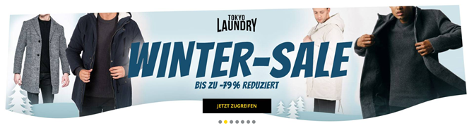 Bild zu SportSpar – Tokyo Laundry Winter SALE mit bis zu 79% Rabatt, z.B.  Bermondsey Wool Blend Overcoat für 42,99€ (Vergleich: 56,45€)