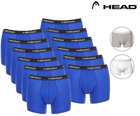 Bild zu 12 Basic Boxershorts von Head für 35,90€ inkl. Versand (Vergleich: 41,99€)