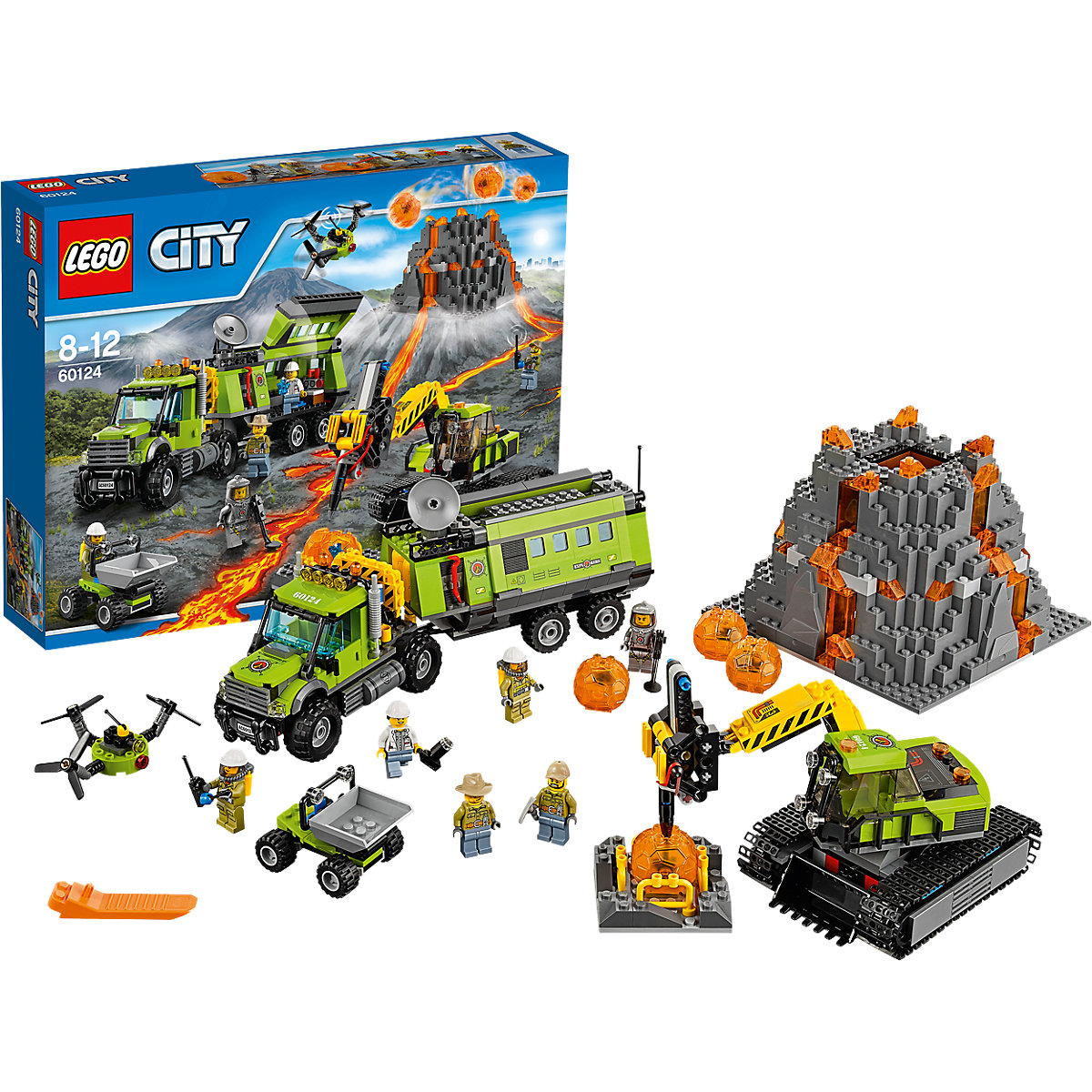 Bild zu Lego City Vulkan-Forscherstation (60124) für 74,94€ (Vergleich: 87,99€)