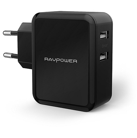 Bild zu 2-Port RAVPower USB-Ladegerät 24W 4,8A mit iSmart für 9,49€