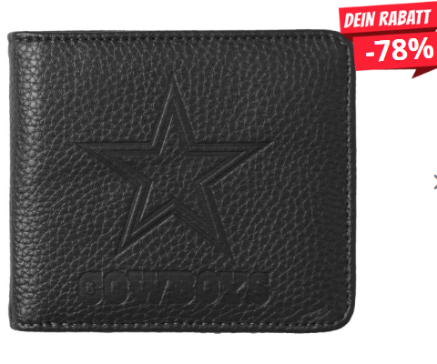 Bild zu SportSpar: NFL Dallas Cowboys Camo Zip Wallet Portmonee für 10,94€ inkl. Versand (Vergleich: 17,99€)