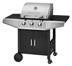 Bild zu PROFI COOK PC-GG 1057 Gasgrill schwarz-silber für 118€ (Vergleich: 197,80€)