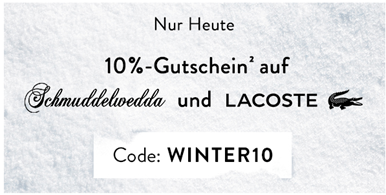 Bild zu Brands4Friends: Nur heute 10% Extra-Rabatt auf Schmuddelwedda und Lacoste