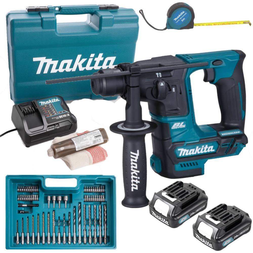 Bild zu Makita 10.8 V SDS+ Akku Bohrhammer HR166DSAE1 für 129,95€ (Vergleich: 144,63€)