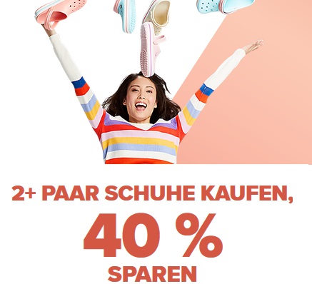 Bild zu Crocs: 40% Rabatt beim Kauf von zwei Paar Schuhen