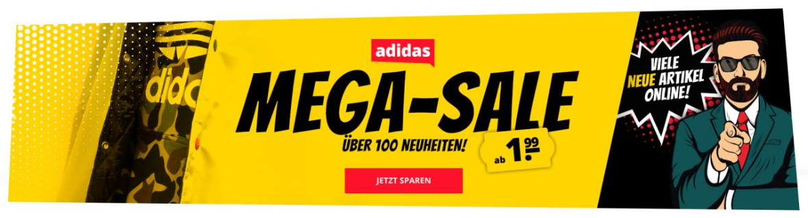 Bild zu SportSpar – adidas Mega Sale mit bis zu 80% Rabatt – über 150 neue Artikel