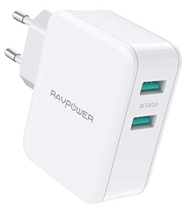 Bild zu RAVPower 36W USB Schnellladegerät (Quick Charge 3.0) für 14,99€