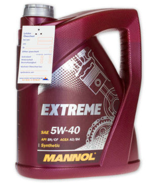 Bild zu MANNOL 5 Liter SAE 5W-40 Extreme Motoröl für 14,99€ inkl. Versand (Vergleich: 18€)