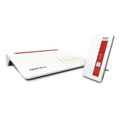 Bild zu AVM FRITZ!Box 7590 DSL Router + AVM FRITZ!WLAN Repeater 1750E für 244€ inkl. Versand (Vergleich: 265€)