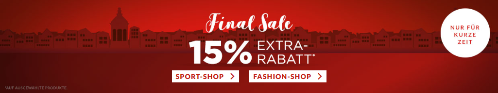 Bild zu Engelhorn: Final Sale mit 15% Extra-Rabatt