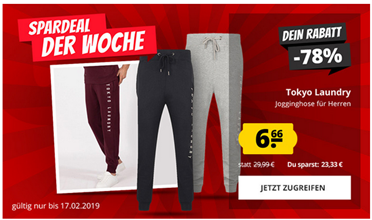 Bild zu Tokyo Laundry Nanaimo Fleece Cuffed Herren Jogginghose für je 10,61€ (Vergleich: 29,99€)