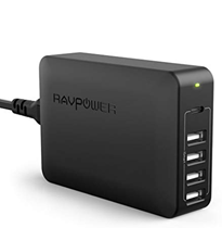 Bild zu RAVPower USB (inkl. C Ladebuchse) Ladegerät (5-Port, 60W) für 21,99€