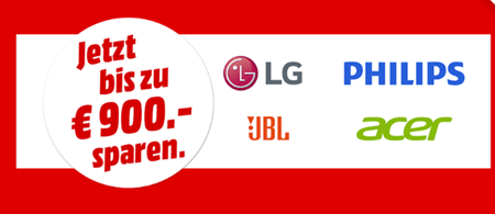 Bild zu MediaMarkt Markensparen mit Angeboten von LG, JBL, Acer und Philips