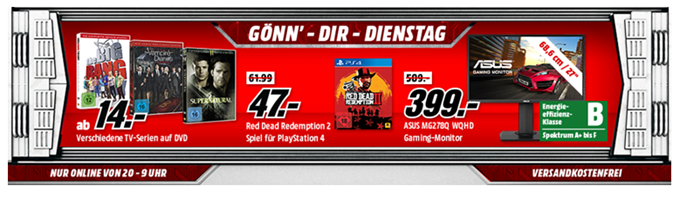 Bild zu MediaMarkt “Gönn dir Dienstag”, so zB. TV Serien auf DVD ab 14€