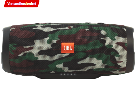 Bild zu JBL Charge 3 Bluetooth Lautsprecher (Special Edition Squad, Wasserfest) für 99€ inkl. Versand (Vergleich: 111€)