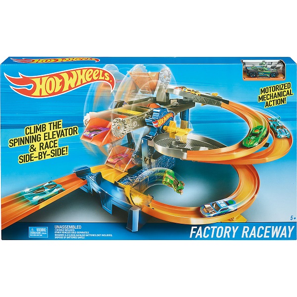 Bild zu Hot Wheels Fabrik-Rennbahn für 20,94€ (Vergleich: 29,94€)