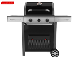 Bild zu DANGRILL Thor 300 PS Gasgrill, Edelstahl/Schwarz für 199€