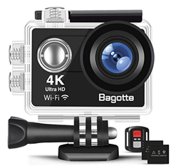 Bild zu Bagotte Action Camera 4K UltraHD mit WiFi Fernbedienung für 31,19€