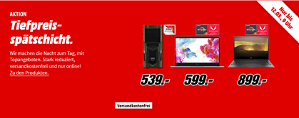 Bild zu MediaMarkt Tiefpreisspätschicht mit Notebooks & PCs