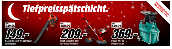 Bild zu MediaMarkt Tiefpreisspätschicht mit Gartenartikeln