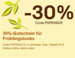 Bild zu [nur noch heute] eBay: 30% Rabatt auf ausgewählte Seller im Sortiment Fashion