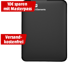 Bild zu Western Digital Elements Portable 500GB (externe Festplatte) ab 27€ (Vergleich: 46,98€)