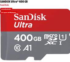 Bild zu SANDISK Ultra® 400 GB ab 56€ (Vergleich: 82,90€)